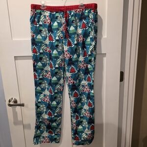 Matilda Jane Moments with you Holiday Spirit PJ Pants XL Christmas Trees Festive